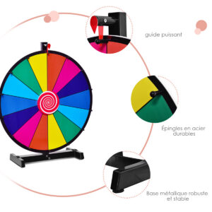 18" Laua Spinning Prize Ratas Metallalusega