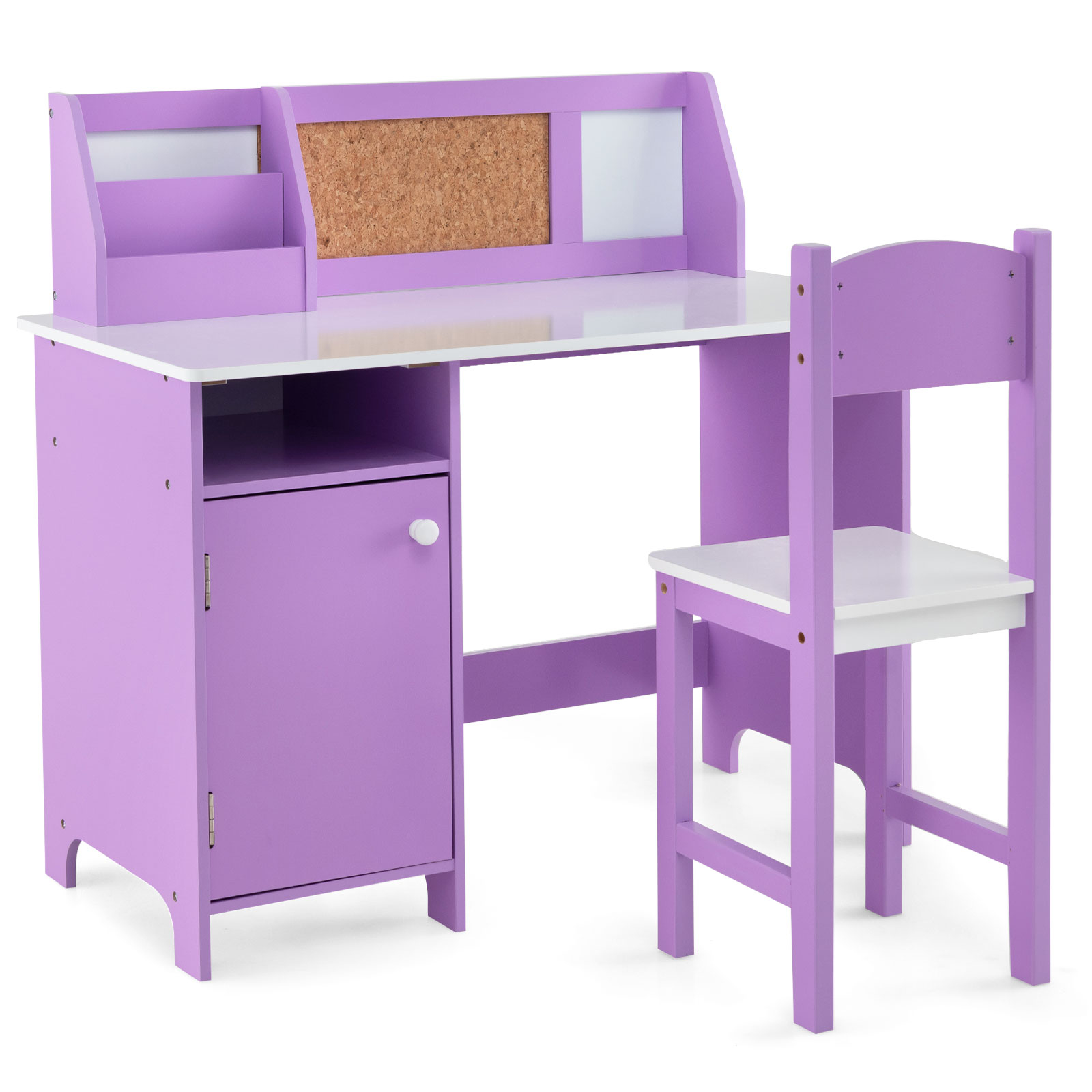 Bērnu galds un krēsls, violets