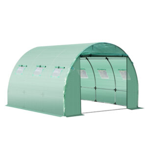 Kasvuhoone asenduskatte, 3 x 3 x 2 m, roheline, PE