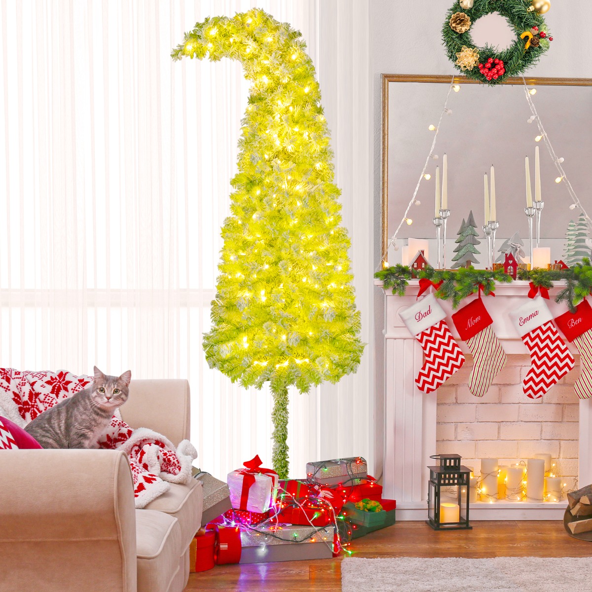 210cm LED-kuusi 366 oksalla ja taivutettavilla kärjillä - Image 2