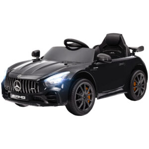 Mercedes-Benz AMG GTR sähköauto lapsille, musta, 108 x 67 x 46 cm