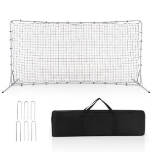 Jalgpalli tagasilöögivõrk 375x185cm valge