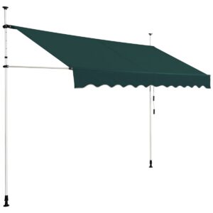 Skavas balkona nojume 300 cm zaļa