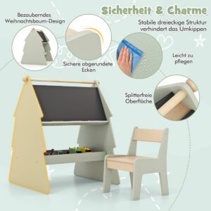 2-ühes laste kunstiplaat rohelisega