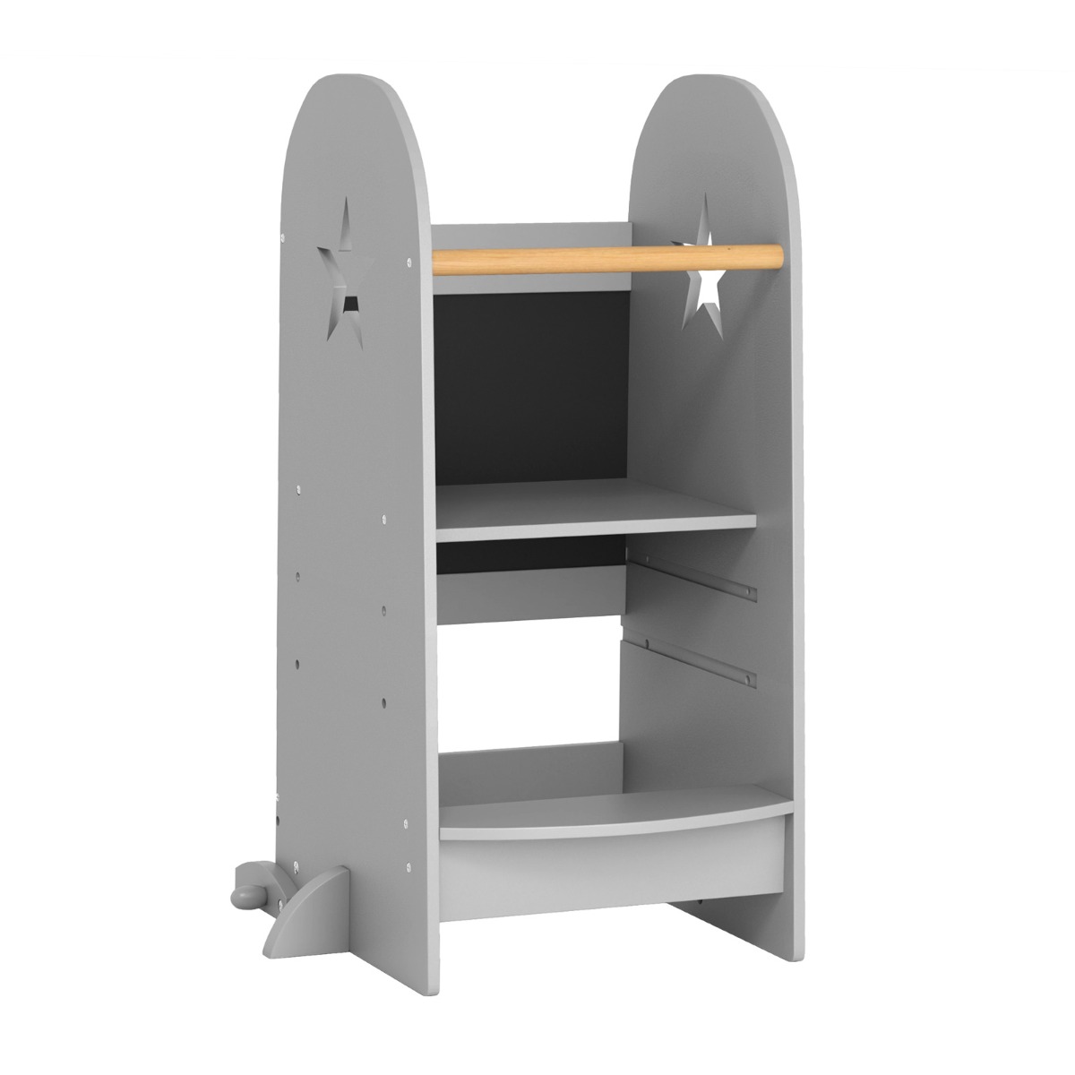 3-in-1 Mācību Tornis ar Regulējamu Augstumu 90 kg Pelēks - Image 3