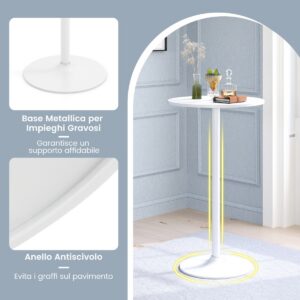 2-osaline bistroolaudade komplekt, valge, 60 x 60 x 101,5 cm