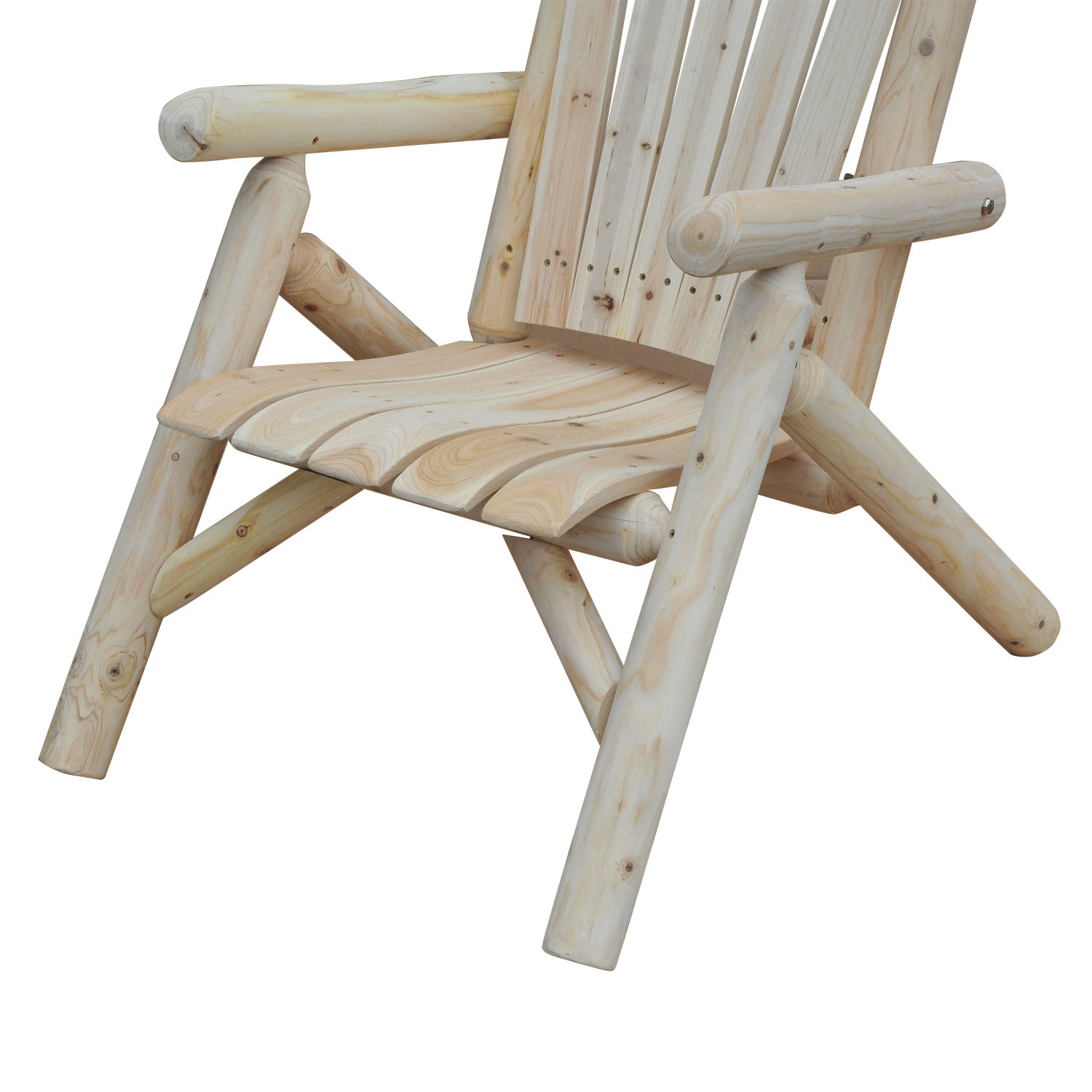 Adirondack dārza krēsls ar roku balstiem, dabīga, 83 x 68 x 101 cm - Image 7