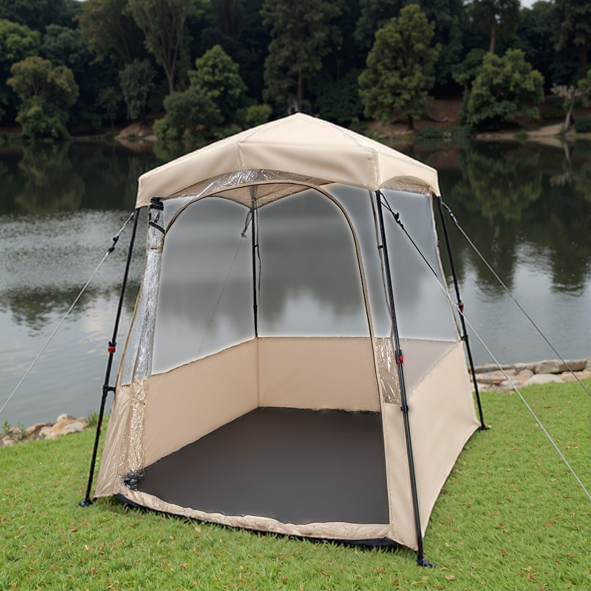 Pop Up Sporto Palapinė 160cm Ruda