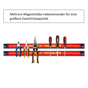 Magnetilised tööriistade ribad 46cm, 6 tk