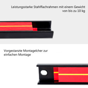 Magnettinen työkaluraita 46 cm 3 kpl