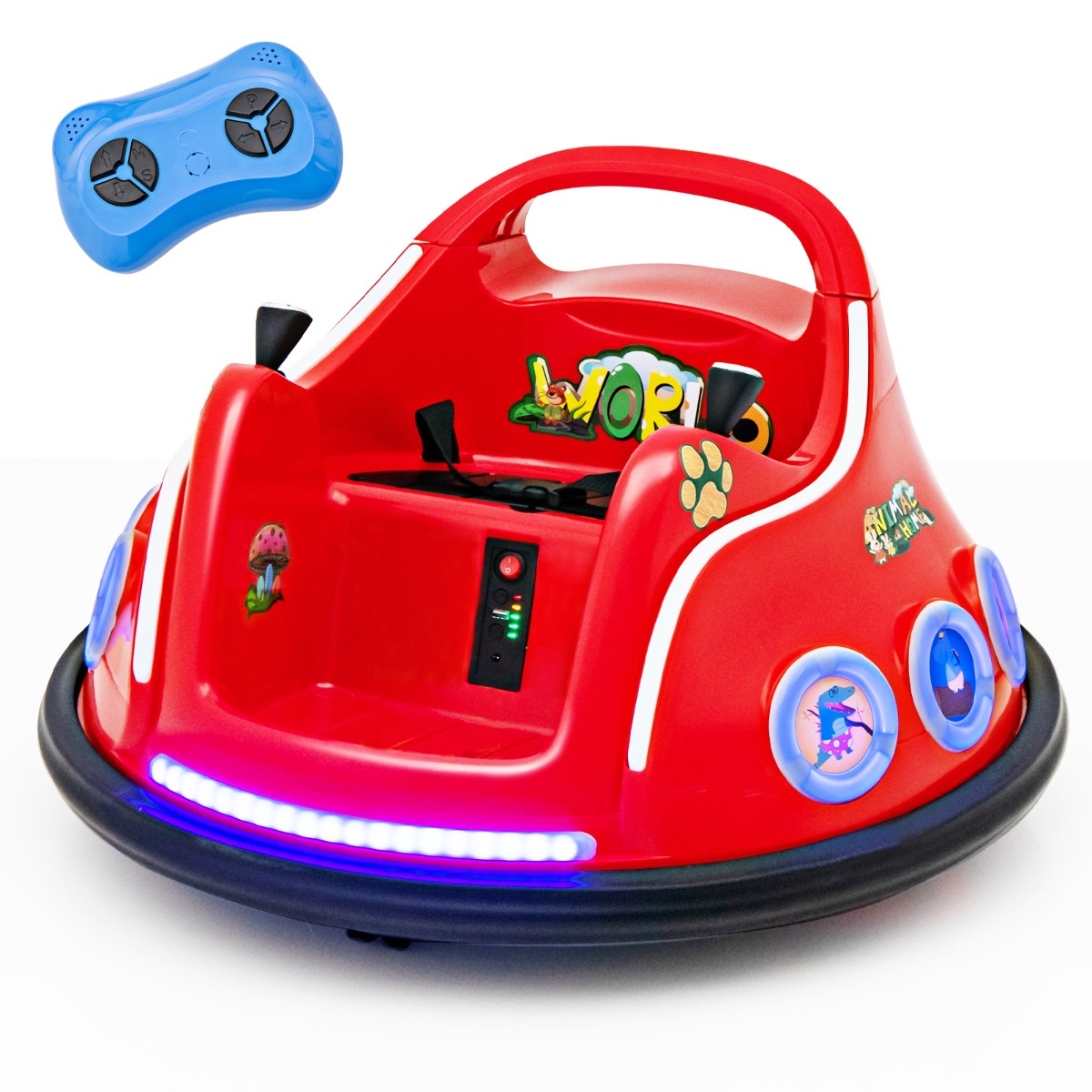 12V Bērnu buferauto sarkans - Image 8
