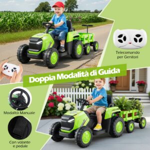 12V elektriline traktor eemaldatava haagisega
