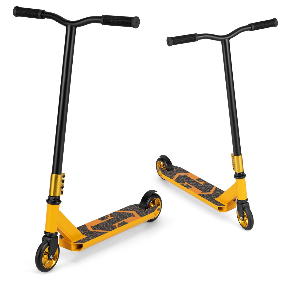 Pro triuko paspirtukas su 2 PU ratais, geltonas spalvos - Image 8