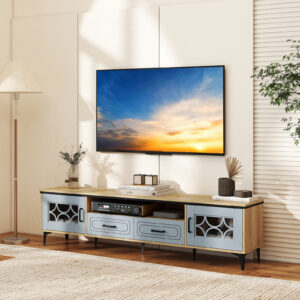 TV staliukas 180.5cm 80" televizoriui mėlynas