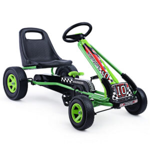 4 Rattaga Laste Pedaliga Käitatav Go-Kart Roheline