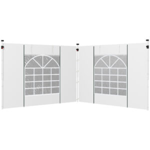 Varikatuse külgkatted, 2 tk komplekt, 3 x 3 m või 3 x 6 m, valged