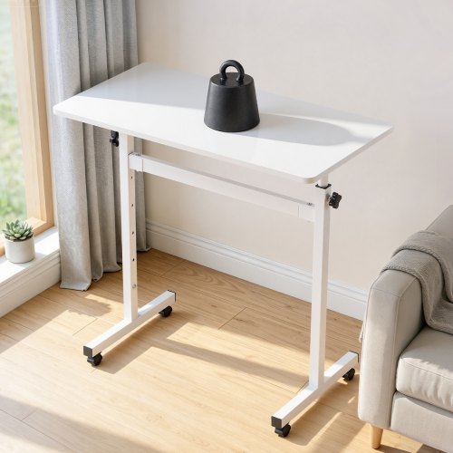 VEVOR regulējama augstuma mobilais galds GT-JY-062, balts, 810 x 410 mm - Image 8
