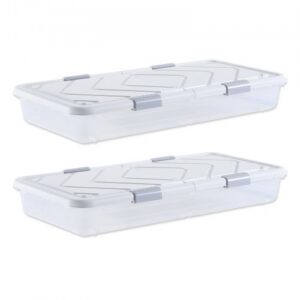 VEVOR voodi alune hoiukast ratastega, 1010 x 510 x 150 mm, 2 tk, hall kinnitus