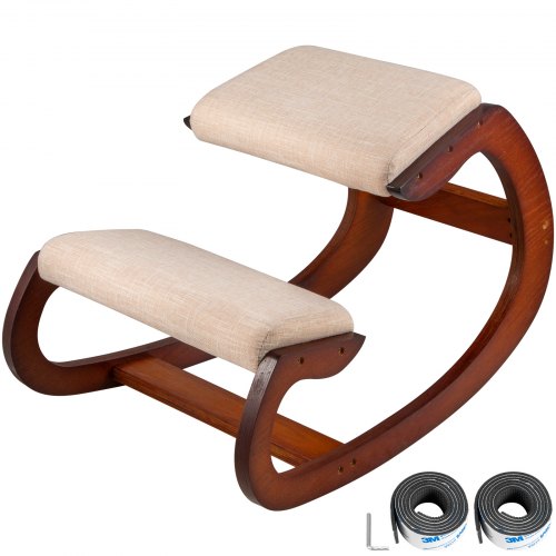 VEVOR ergonomiška klūpimo kėdė, 80 kg, beržo mediena, putos