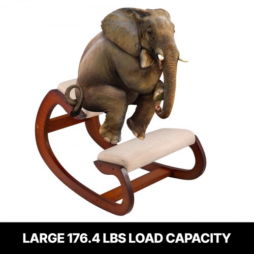 VEVOR ergonomiška klūpimo kėdė, 80 kg, beržo mediena, putos - Image 5