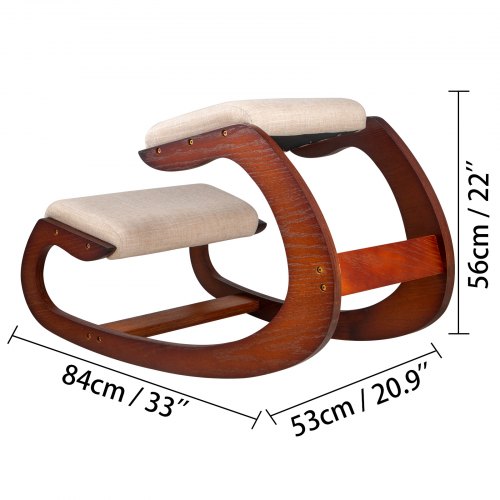 VEVOR ergonomiška klūpimo kėdė, 80 kg, beržo mediena, putos - Image 8