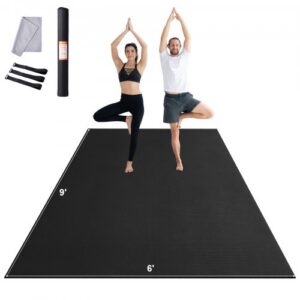 VEVOR treeningmatt, libisemisvastane, 275 x 183 cm, PVC, koti ja kandmisrihmaga