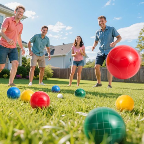 Bocce bumbiņu komplekts VEVOR, 107 mm, 8 sveķu bumbiņas, sarkana/zaļa/zila/dzeltena - Image 8