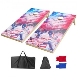 Cornhole komplekt VEVOR 4x2 ft, puidust, 8 koti ja kandekotiga