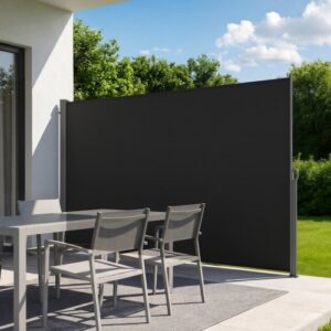 VEVOR kokkupandav külgmarkiis, 180 x 300 cm, must