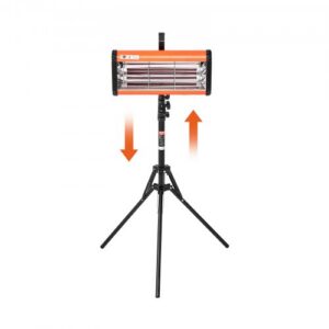 VEVOR infrapunavärvi kõvenemislamp, 2000 W, 740–1970 mm