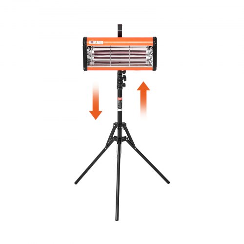 VEVOR infrapunavärvi kõvenemislamp, 2000 W, 740–1970 mm