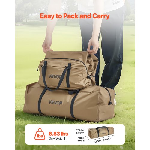 VEVOR hot tent 4 inimesele, pruun, M suurus, YT-02 - Image 3