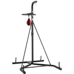 VEVOR 2 in 1 poksikoti alus, terasest, must, 132 x 114 x 201 cm