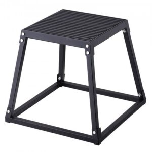 VEVOR plyomeetriline hüppekast, 45,8 cm, must