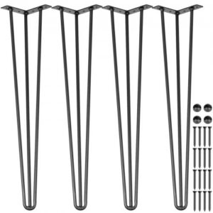 VEVOR lauajalad, mustad, 45,7 cm, 4 tk