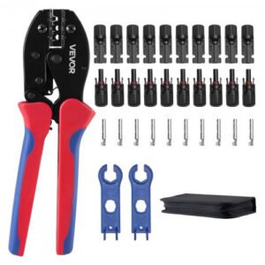 VEVOR krimptööriist FSE-2546B, 2,5-6 mm², 10 paari päikeseühenduste, 10 paari kaabliühenduste, võtmete ja hoiukarbiga