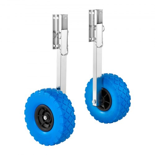 VEVOR veneen laskupyörät, kantavuus 136,1 kg, 260 mm, ruostumaton teräs, PVC-pyörät