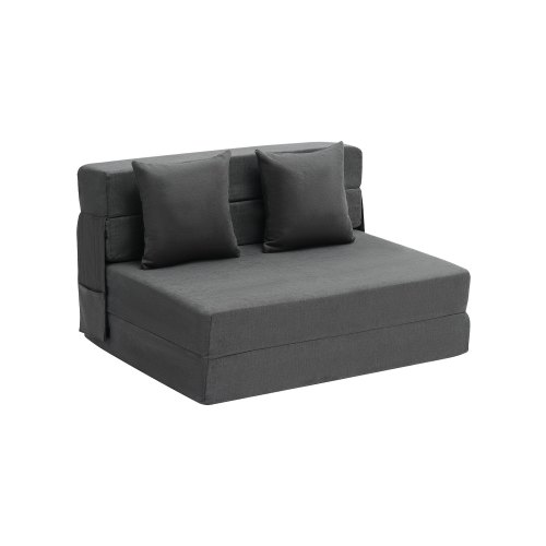 VEVOR sulankstoma sofa-lova, tamsiai pilka, 195 x 100,5 x 15 cm