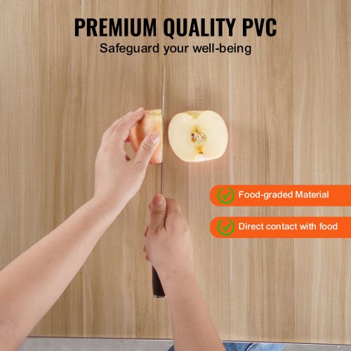 VEVOR PVC-pöydänsuoja, 1067 x 1524 mm, 1,5 mm, läpinäkyvä - Image 3