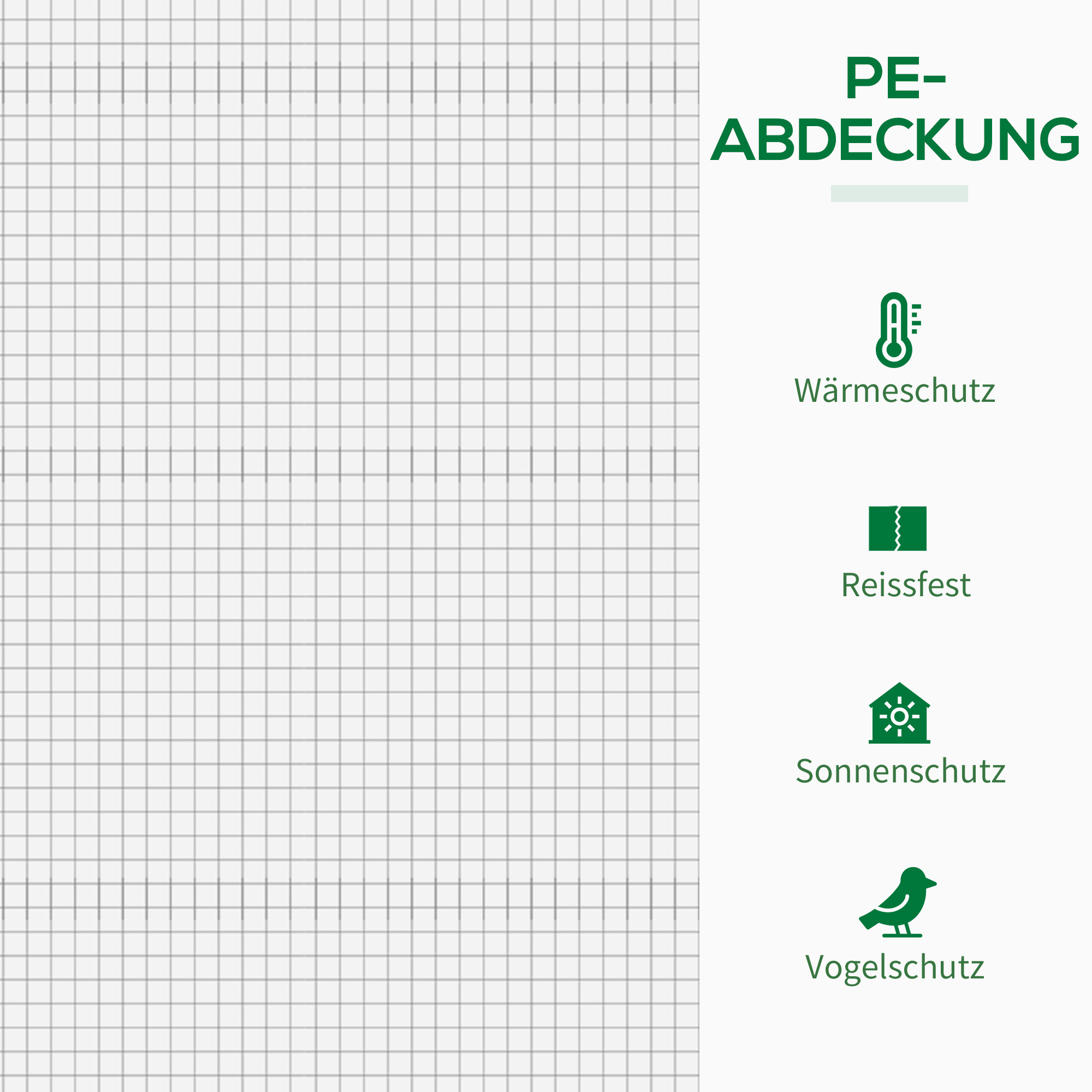 Siltumnīca ar sānu logu un sarullējamām durvīm, balta, 200 x 76 x 168 cm - Image 4