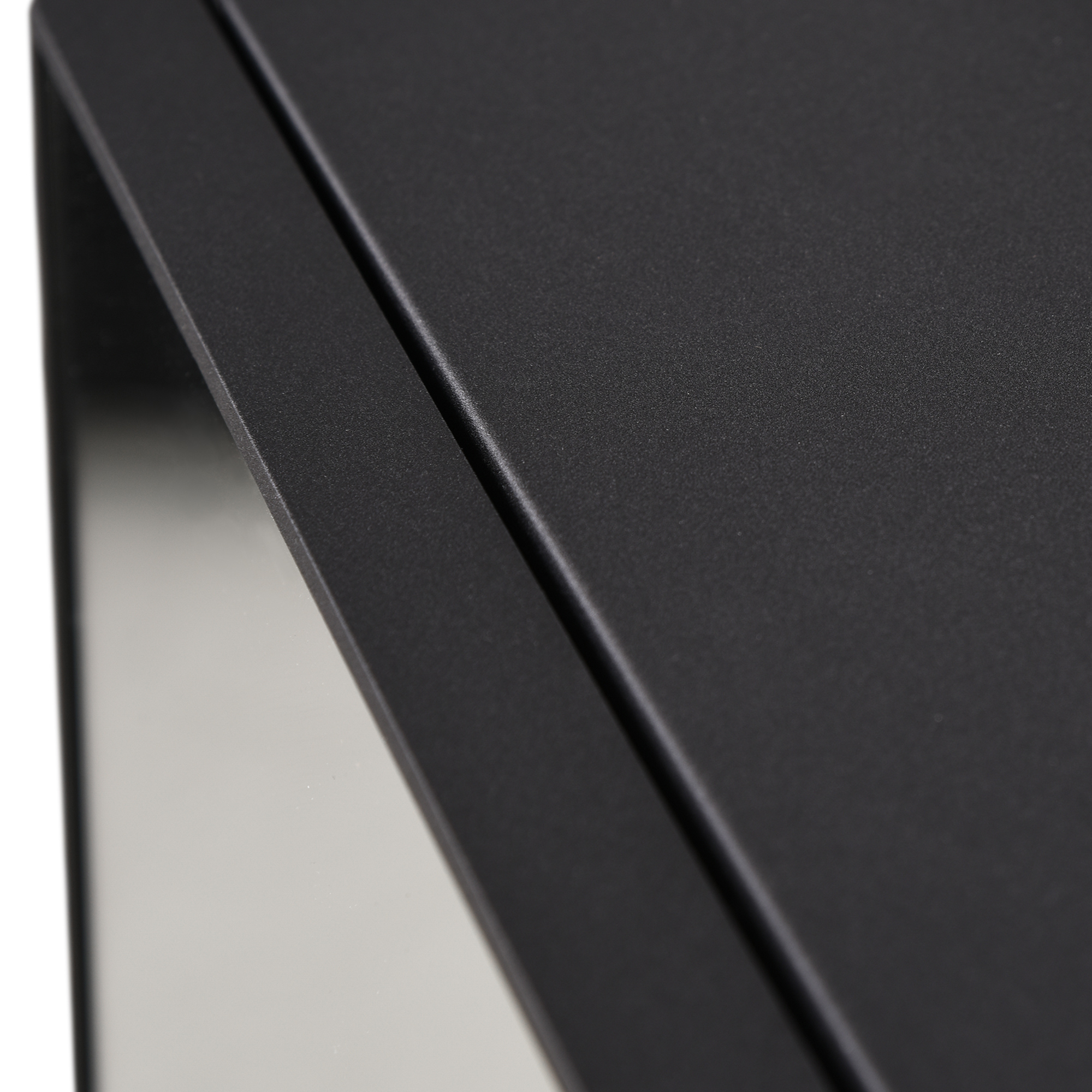 Peegelkapp, 3 riiulit, pehmed hinged, teraskorpus, must, 40 x 15 x 60 cm - Image 8