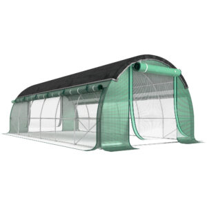 Varikatus polütunnel, päikesekaitsevõrguga, 6 x 3 x 2 m, roheline