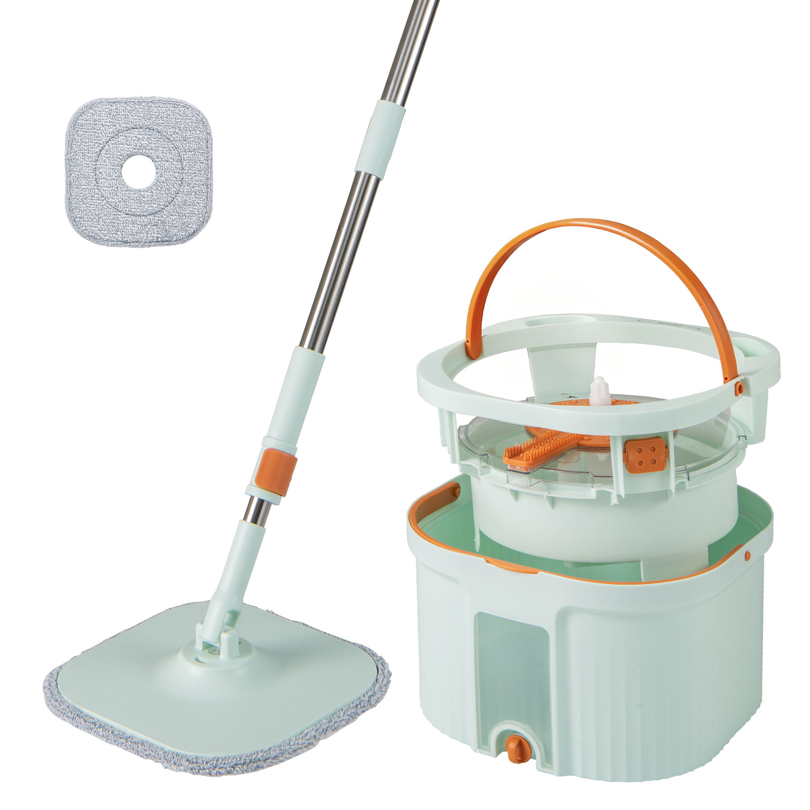Moppisetti 6 vaihtopäällä vihreä