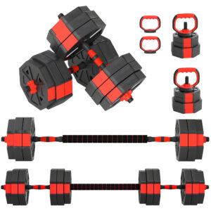 6-in-1 reguleeritav hantlite komplekt, punane, 30 kg