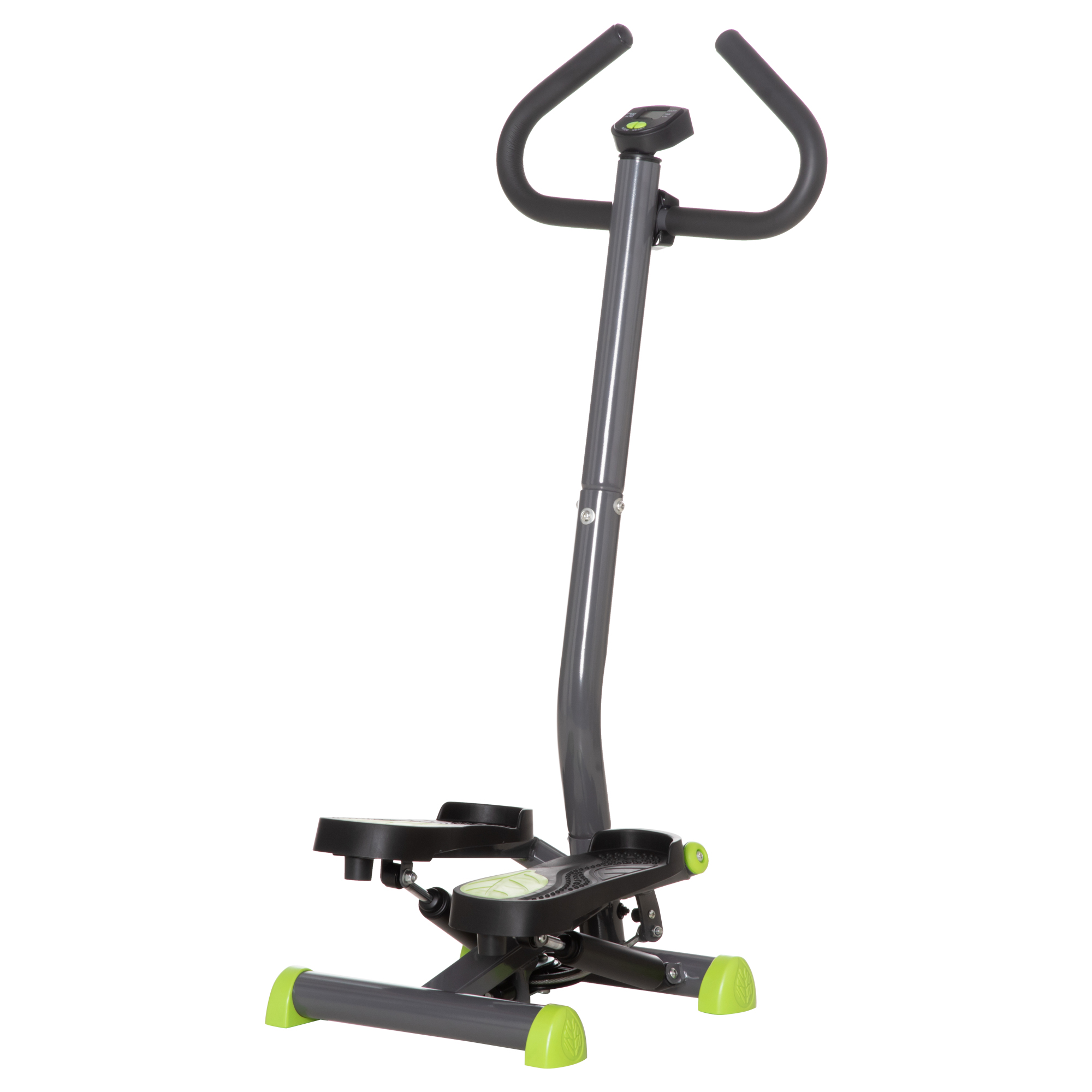 Mini stepper LCD-monitoriga, 55 x 44 x 108 cm, teras, hall / roheline / must