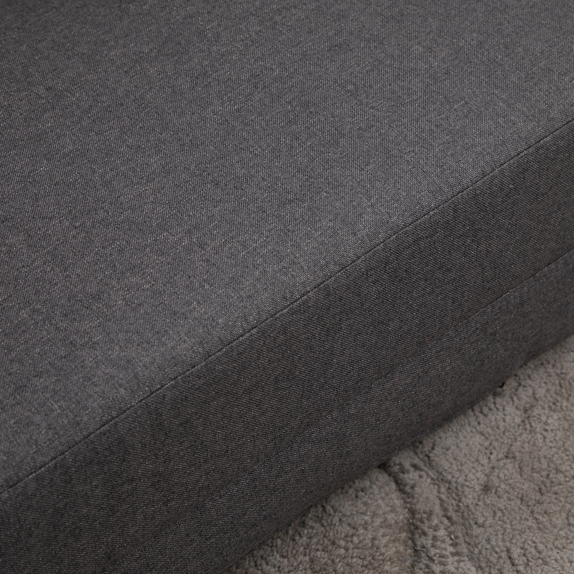 Saliekama grīdas sofa-gulta, tumši pelēka, 60 x 80 x 56 cm - Image 9