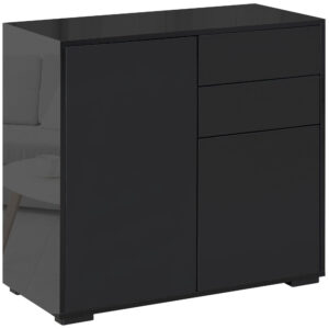 Must hoiukapp 2 sahtli ja 2 uksega, ümberminekuvastase kinnitusega, 79 x 36 x 74 cm