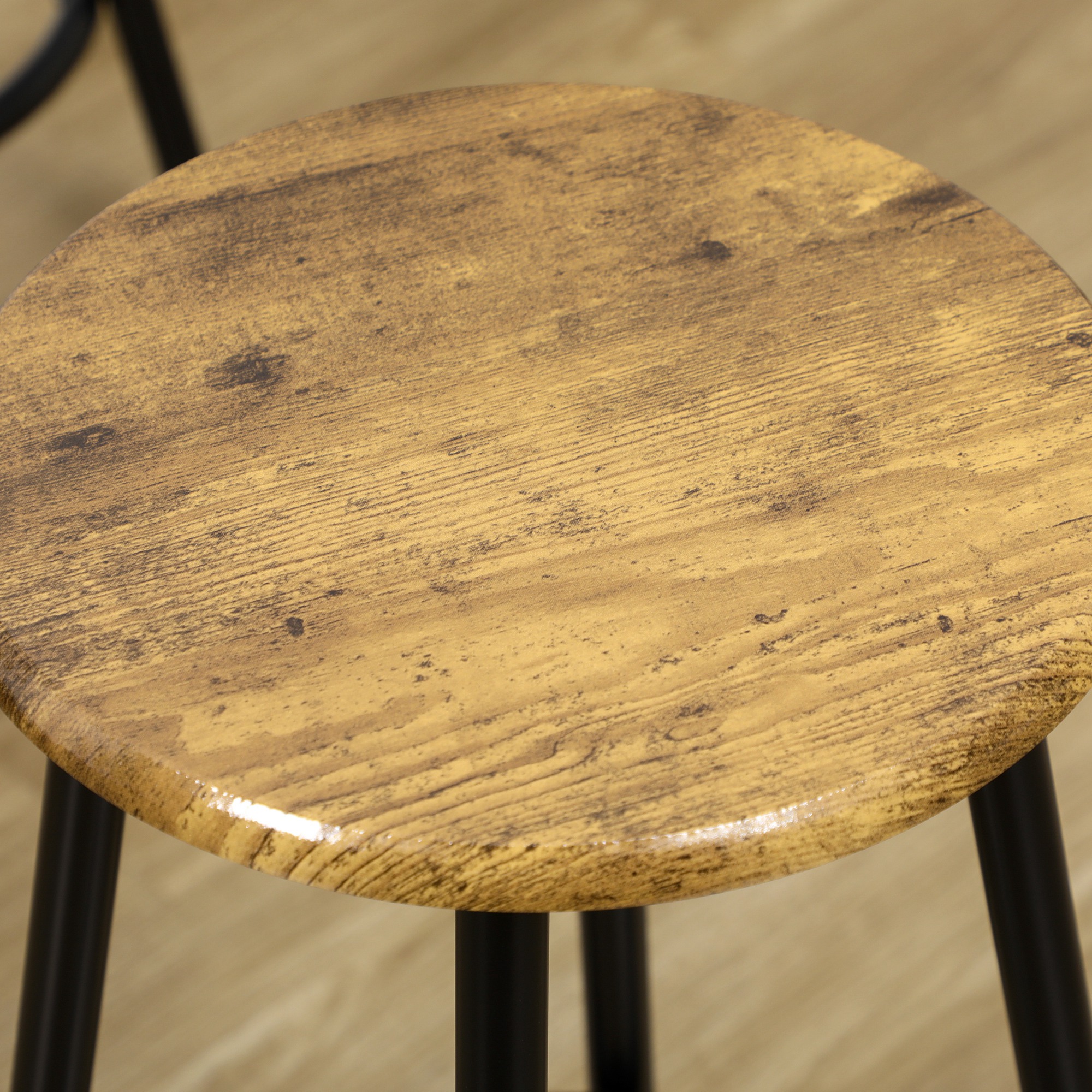 5 daļu bāra galda komplekts, industriāls dizains, rustic brown, 110 x 50 x 89,5 cm - Image 8