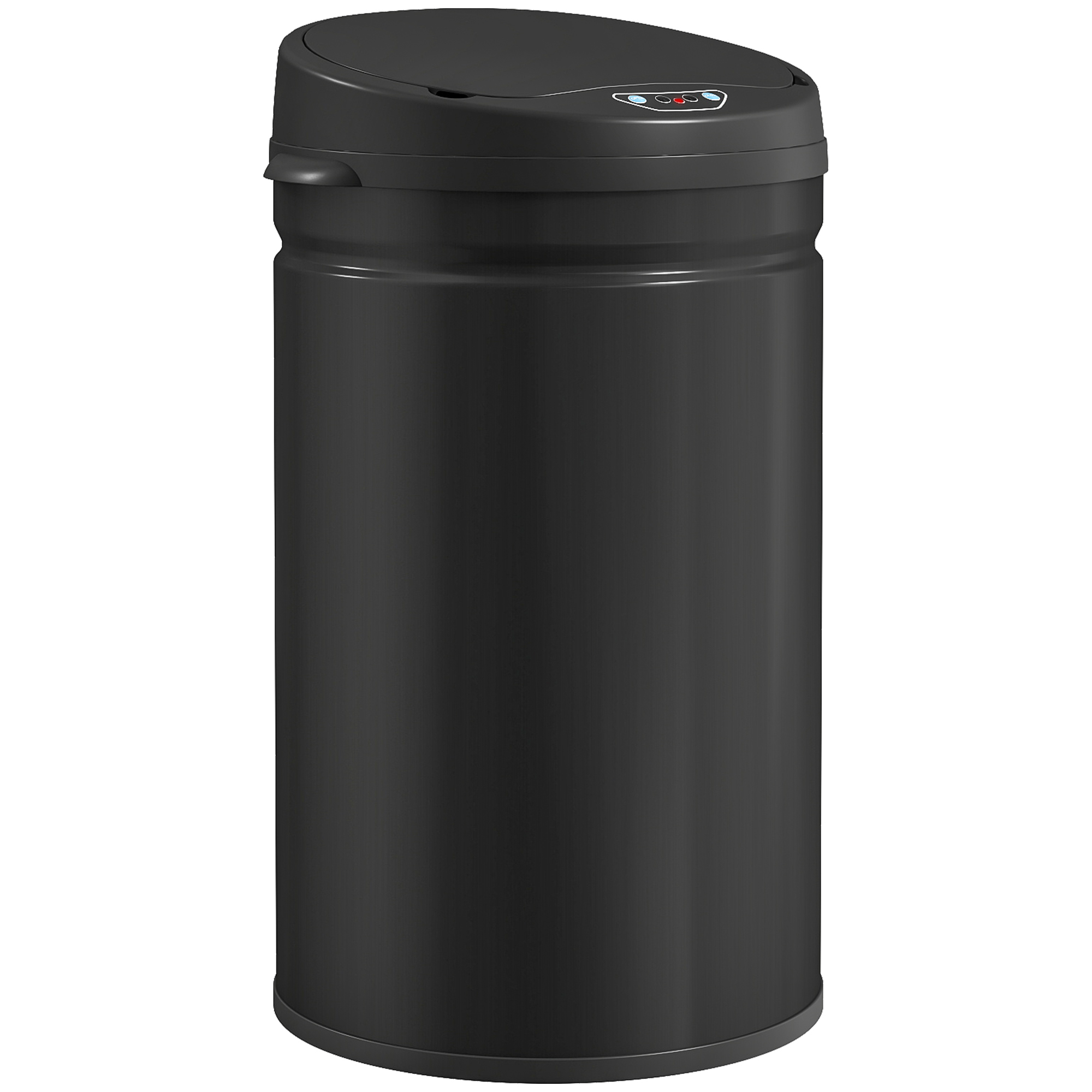 30 l sensorilla toimiva roskakorin soft-close-ominaisuudella, musta, ruostumaton teräs