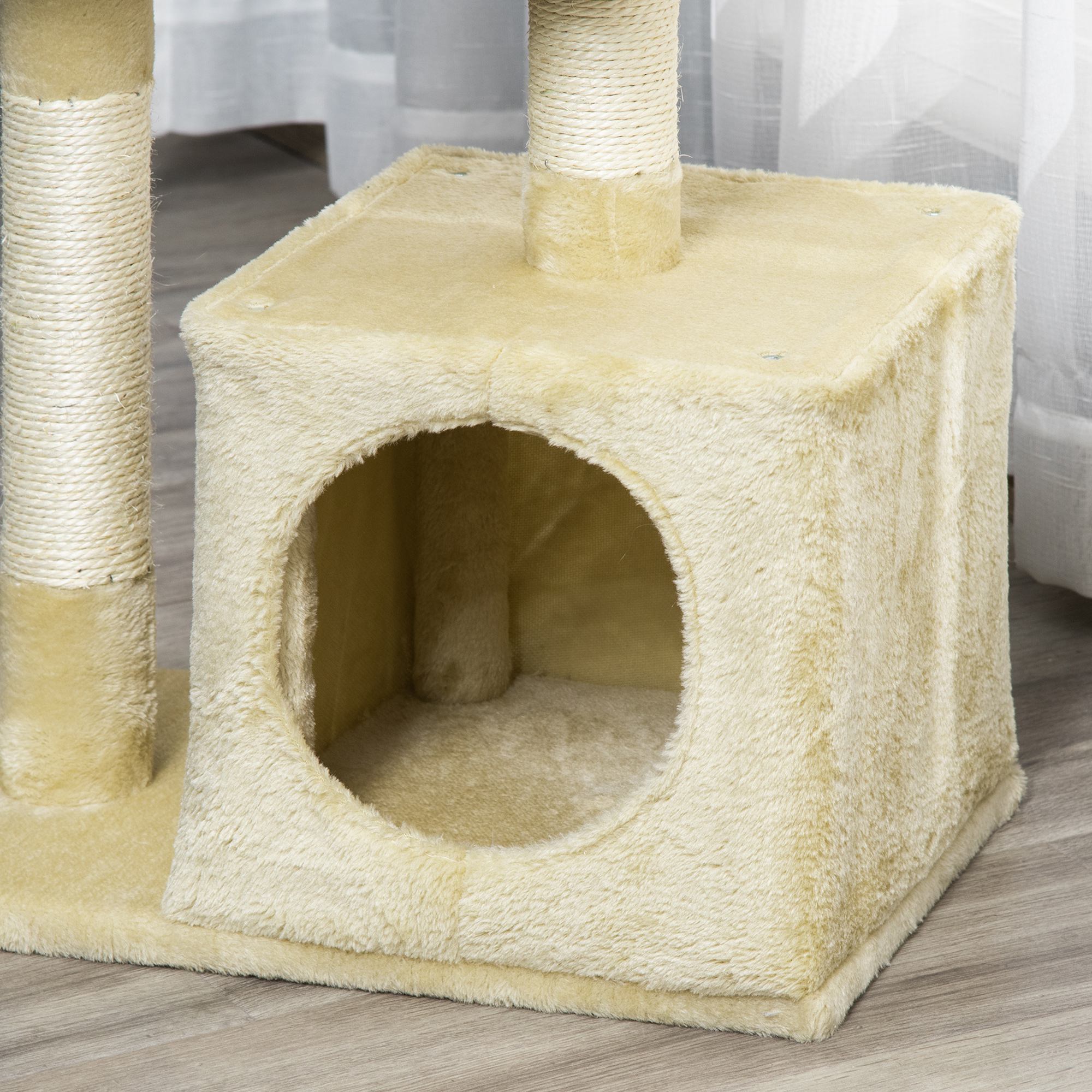 Kissapuu majalla, 81,5 cm, beige - Image 9